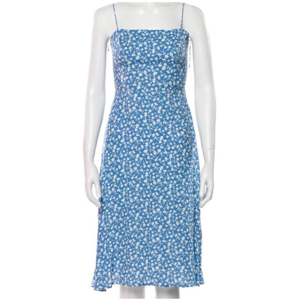 Reformation Baby Blue Floral Dress